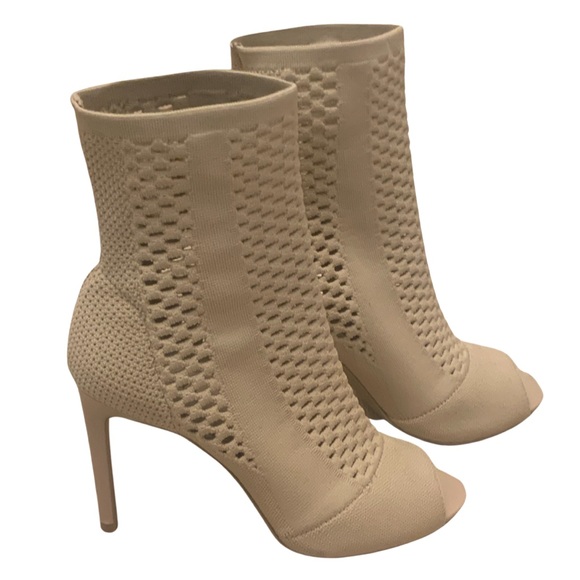 Charles by Charles David nude perforated shaft peep-toe boot - Picture 2 of 5